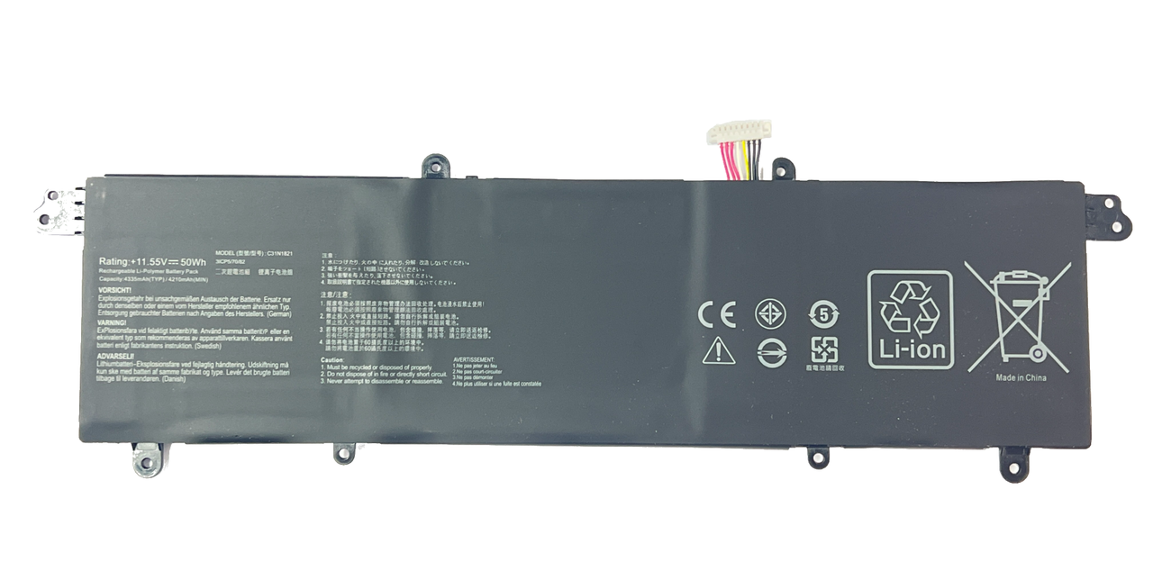 Аккумулятор для ноутбука Asus ZENBOOK S13 UX392FA UX392FN C31N1821 11.55V 4210mAh 50WH