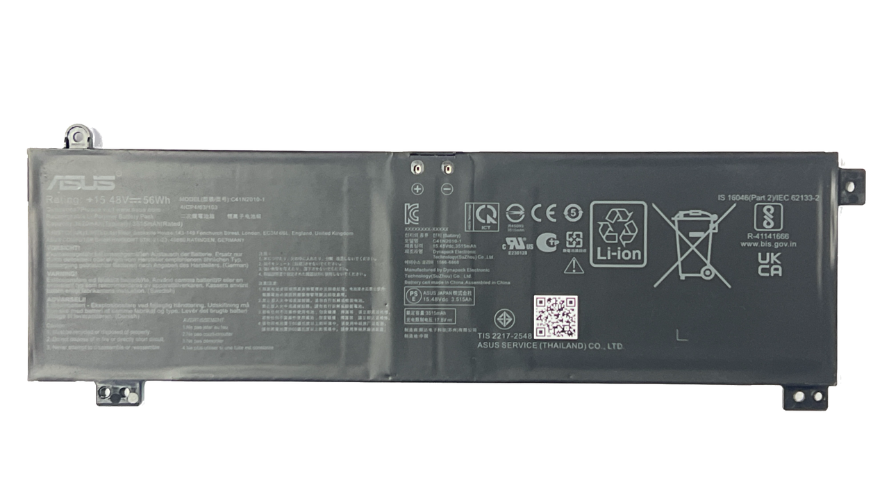 Батарея для ноутбука Аккумулятор для ноутбука Asus ROG Strix G15 G513 G17 G713 C41N2010 15.48V 56Wh 3620mAh