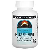 Source Naturals, L-триптофан, 500 мг, 120 таблеток