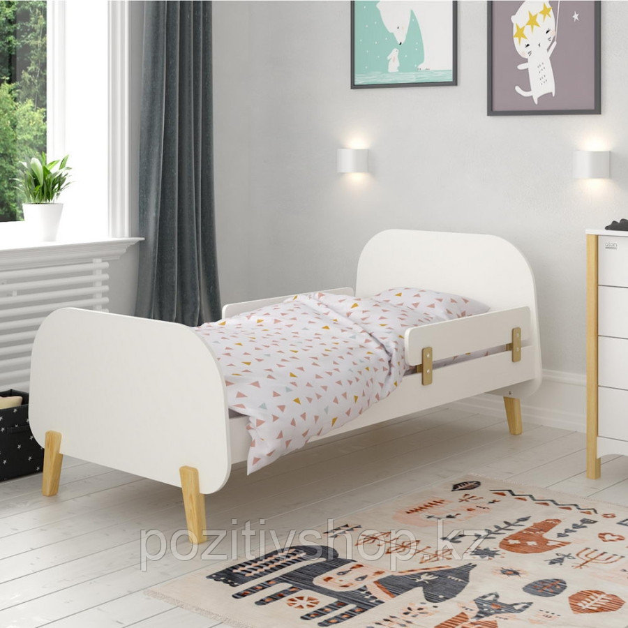 Кровать подростковая Атон Baby Master Erika белый премиум-натуральный - фото 1 - id-p111212952