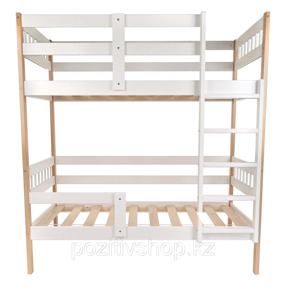 Двухъярусная кровать Pituso Hanna 2 New Белый-Бук - фото 3 - id-p111213020