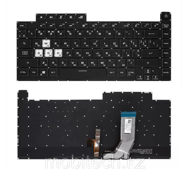 Клавиатуры Asus G512 ROG Strix Scar III G512 G531 GL531 клавиатура c RU/ EN раскладкой с подсветкой