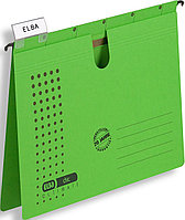 Папка подвесная A4(240x318x6мм), 230гр, боковой ограничитель, зеленая Hamelin