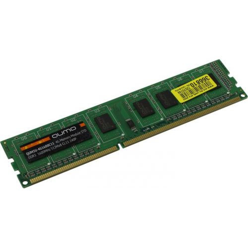 Qumo DDR3 DIMM 4GB озу (QUM3U-4G1600C11) - фото 1 - id-p111218576