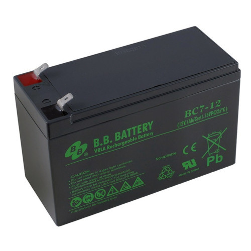 B.B. Battery Аккумуляторная батарея B.B. Battery BC 7,2-12 сменные аккумуляторы акб для ибп (BC 7.2-12) - фото 1 - id-p111218601