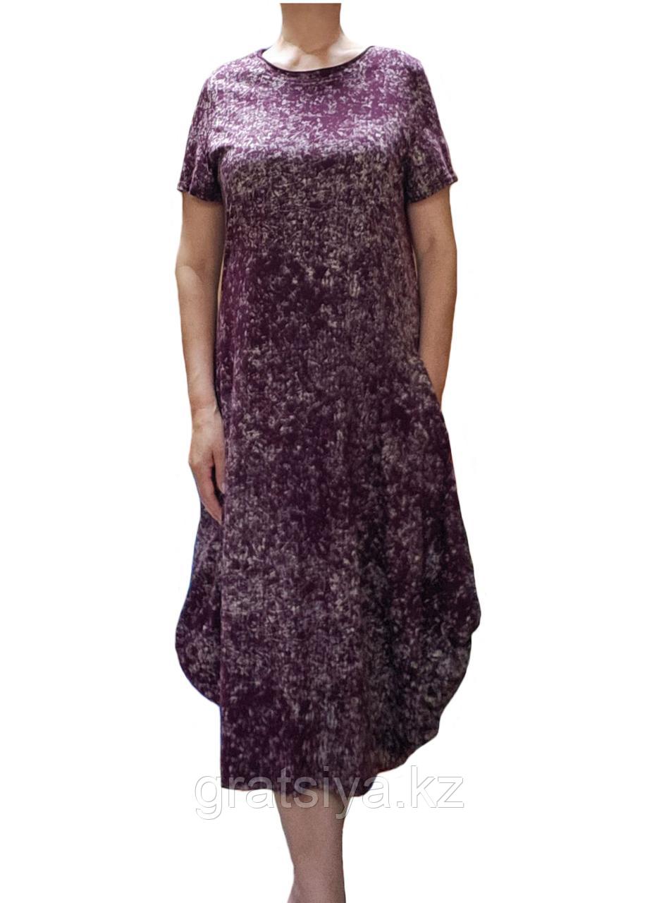 Модное Женское Платье Полуприлегающее с Короткими Рукавами - фото 2 - id-p99888887