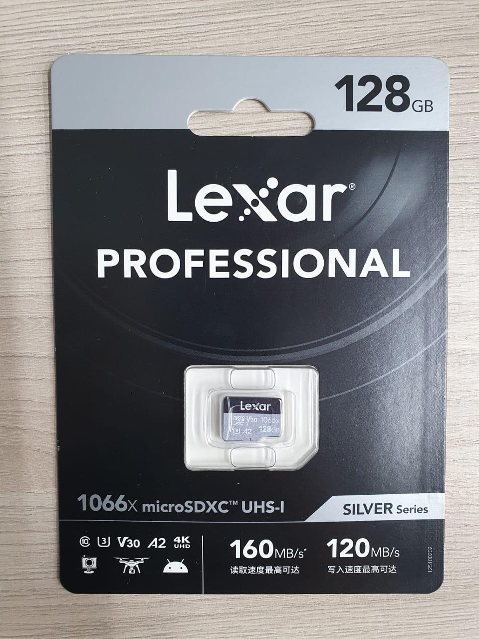 Карта памяти Lexar Professional 1066x UHS-I microSDXC Lexar 128 ГБ - фото 1 - id-p111062813