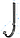 Döcke STAL PREMIUM Карнизный крюк длинный  300 мм  D125 (Пломбир 9010), фото 2