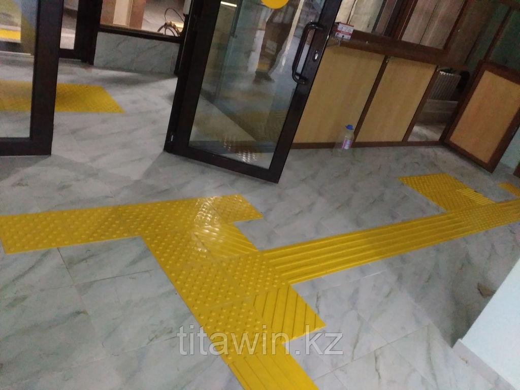 Тактильная плитка резиновая 300х300 поворот - купить по лучшей цене в ...