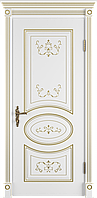 Межкомнатная дверь ВФД Амалия Дуб бьянко, Полотно глухое (ПГ), 2000мм×600мм