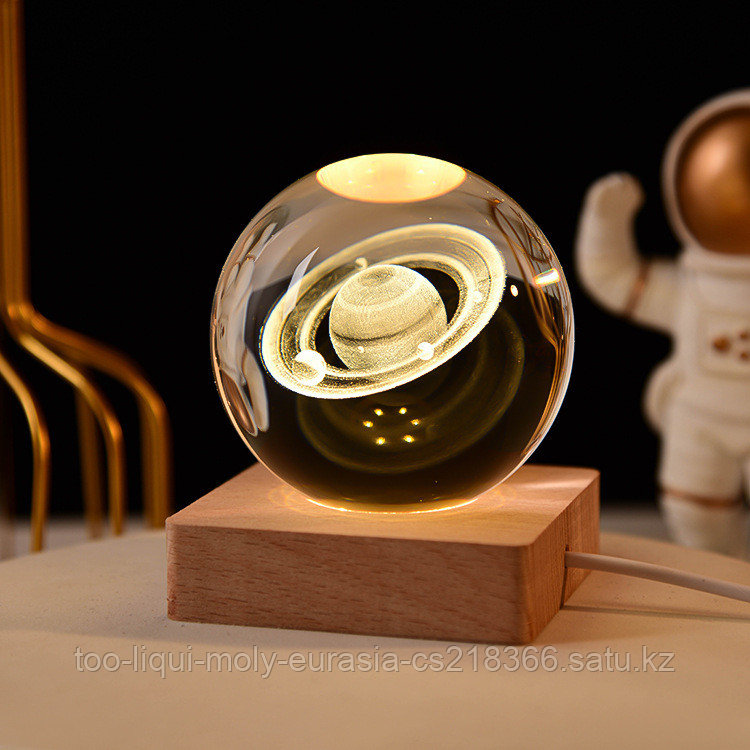 Светильник стеклянный шар "Сатурн"