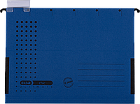 Папка подвесная A4(240x318x6мм), 230гр, боковой ограничитель, темно-синяя Hamelin