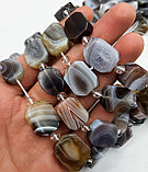 Агат ботсванский, срезы, 15×12мм, фото 4