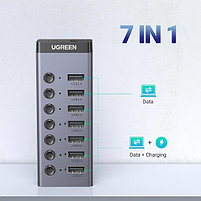 USB 3.0 HUB 7 port + доп.питание CM481 (90307) UGREEN, фото 2