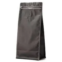 Квадропак для кофе на 1кг с клапаном дегазации, зип лок