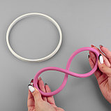 Пяльцы для вышивания, гибкое кольцо, d = 15 см, цвет розовый, фото 3