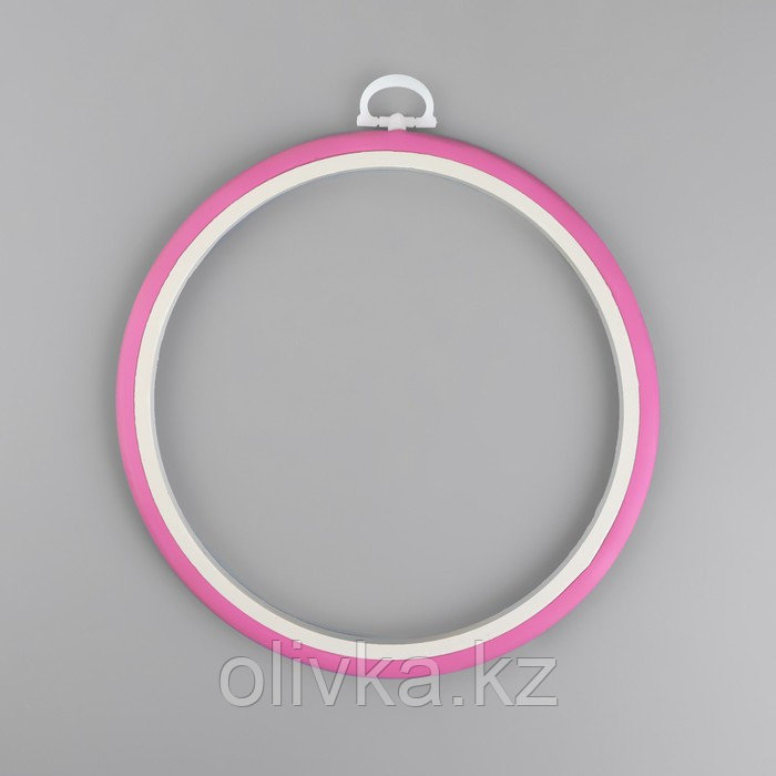 Пяльцы для вышивания, гибкое кольцо, d = 15 см, цвет розовый - фото 6 - id-p110923487