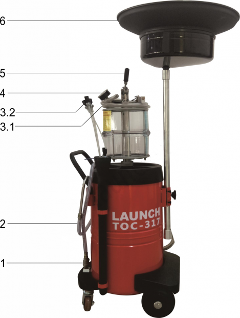 Launch TOC-317 - вакуумная установка для замены масла - фото 3 - id-p67006661