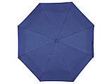 Зонт складной Ontario, автоматический, 3 сложения, с чехлом, темно-синий, фото 5