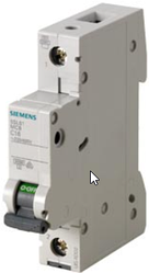 Модульный автоматический выключатель 250В/400В АС тип 5SL6кВ 1Р Siemens (Сименс)