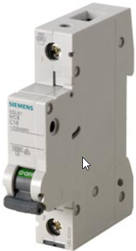 Модульный автоматический выключатель 250В/400В АС тип 5SL6кВ 1Р Siemens (Сименс) - фото 1 - id-p111244289