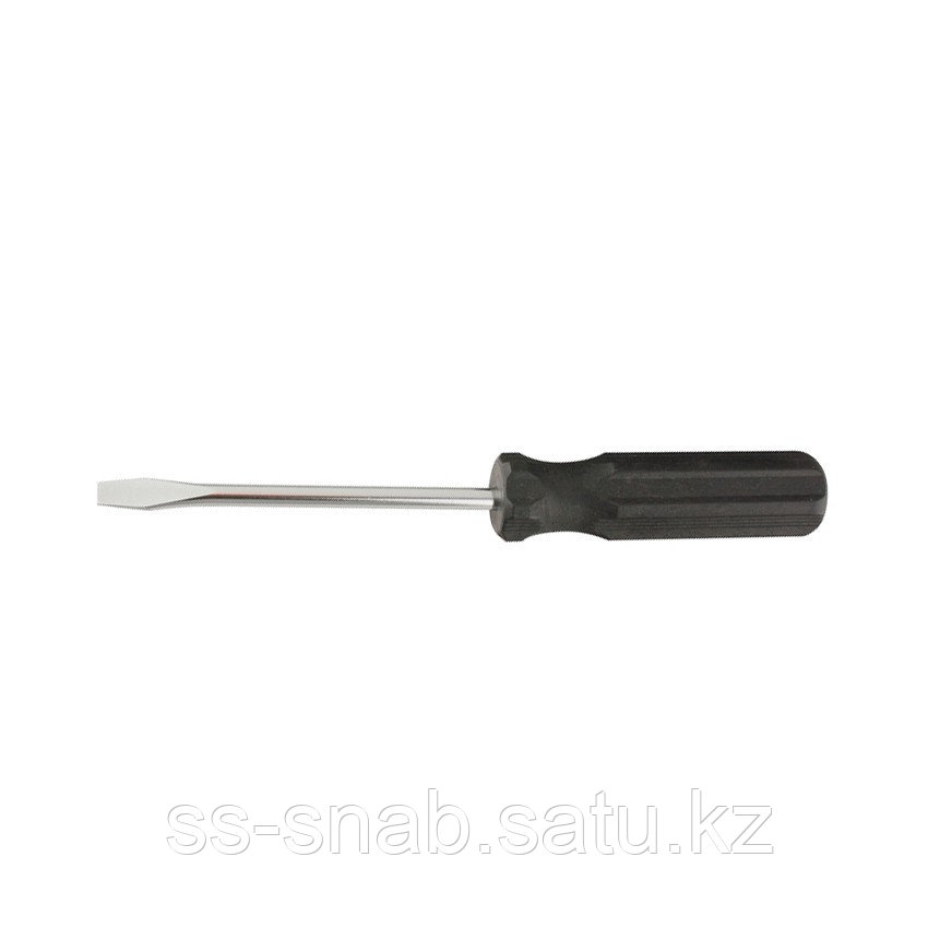 Отвертка SL6 х 100 мм, углеродистая сталь, черная пластиковая рукоятка Sparta Новинка - фото 1 - id-p111255710