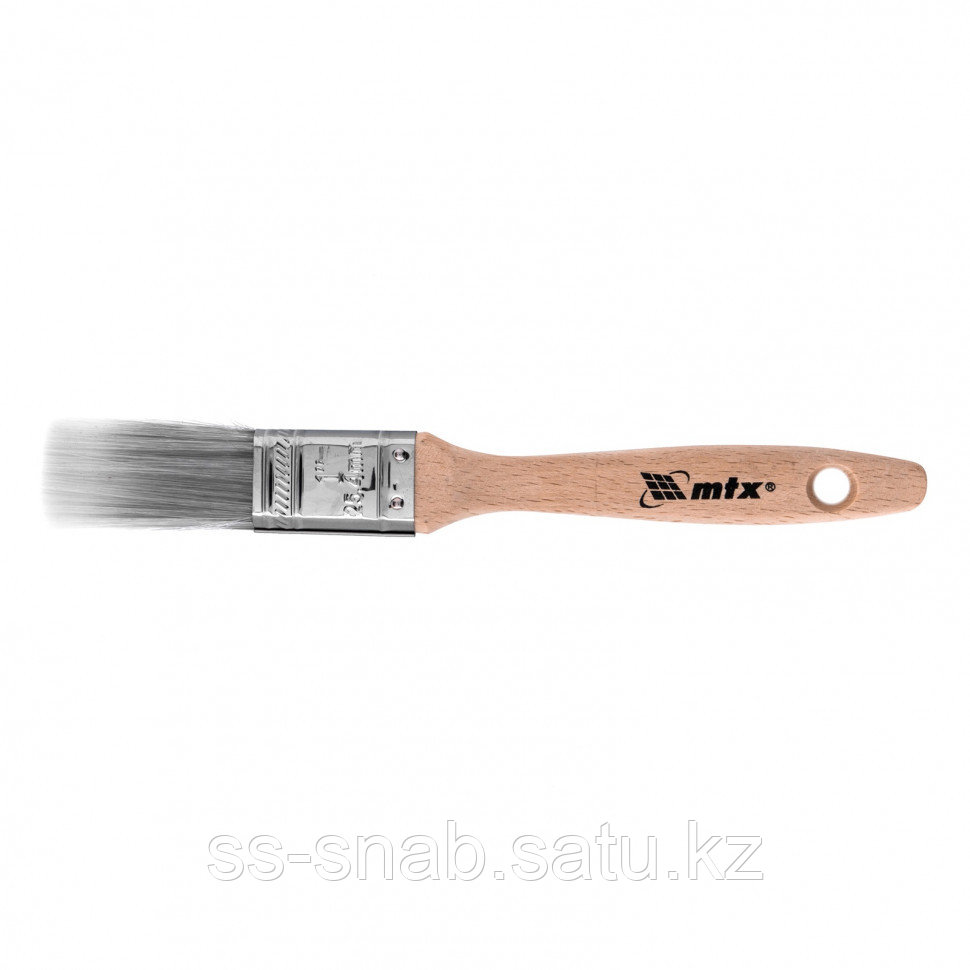 Кисть плоская Platinum 1", искусственная щетина, деревянная ручка// MTX - фото 1 - id-p111249569