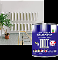 ЭМАЛЬ для Металла и Радиаторов "РАДУГА" полуматовая акриловая (1 кг)