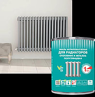 ЭМАЛЬ для Металла и Радиаторов "РАДУГА" полуглянцевая акриловая (1кг)