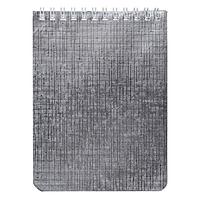 Блокнот А6, 40л "Металлик серебро" на спирали