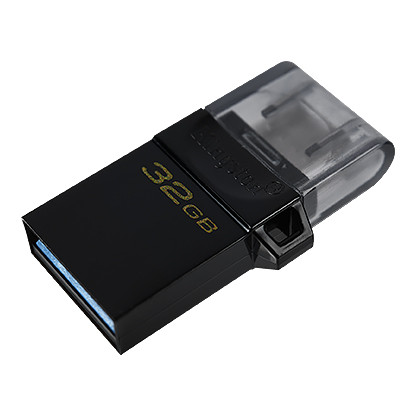 USB Флеш 128GB 3.0 Kingston OTG DTDUO3G2/128GB черный - фото 1 - id-p111260295