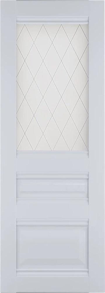Полотно ЛЕСКОМ дверное Экшпон Венеция-2 белый софт витражное стекло 60 - фото 2 - id-p111259042