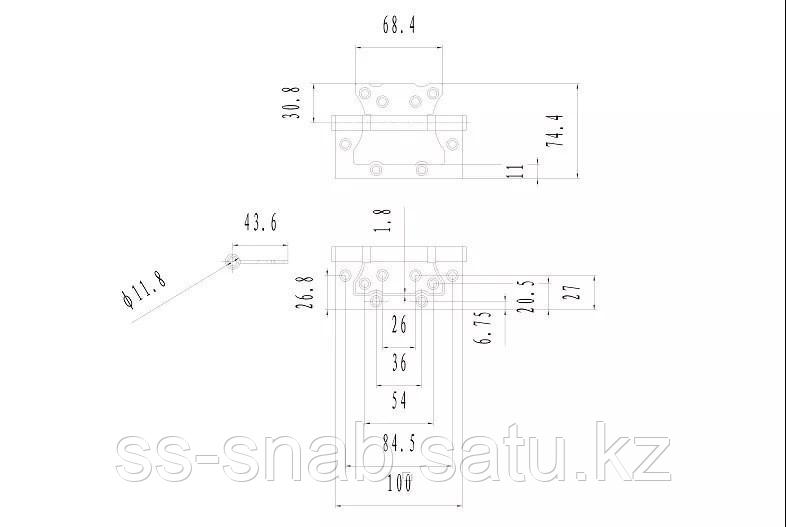 Комплект ФЗ для установки двери SET 01-C 100 2H SN - фото 3 - id-p111246948