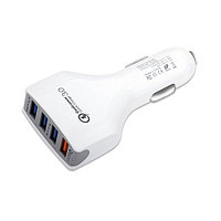 Зарядное устройство автомобильное Cablexpert MP3A-UC-CAR18,12V->5V 4-USB, поддержка quick charge 3.0