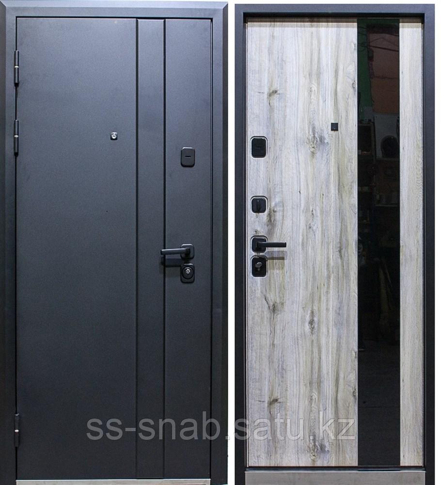 Дверь металлическая DELTA D37 Дуб Бомонт грей 2050*960 левая - фото 1 - id-p111258118