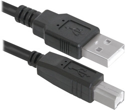 Кабель Defender USB04-17 USB2.0 AM-BM, 5.0м (ДЛЯ ПРИНТЕРА) - фото 1 - id-p111260576
