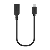 Кабель Olmio On-The-Go USB 2.0 - microUSB черный