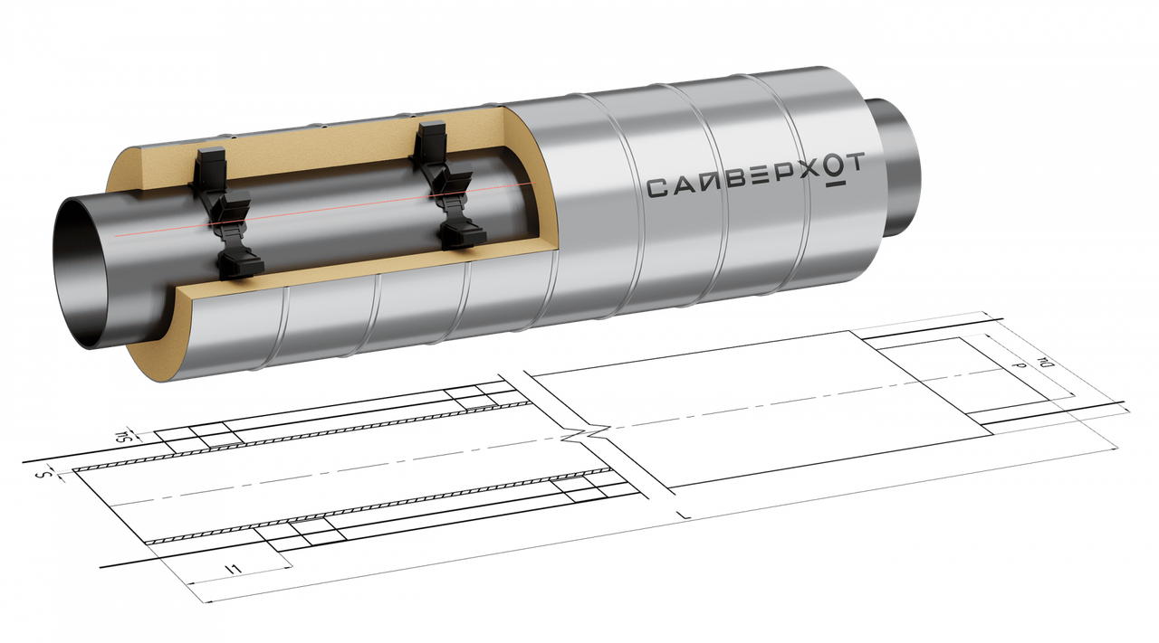 Трубы стальные ППУ ОЦ Гост 30732—2020, фото 1