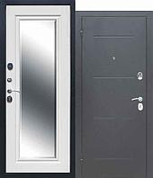 Дверь металлическая 10 см СТАТУС Серебро Белый ясень (860мм) правая