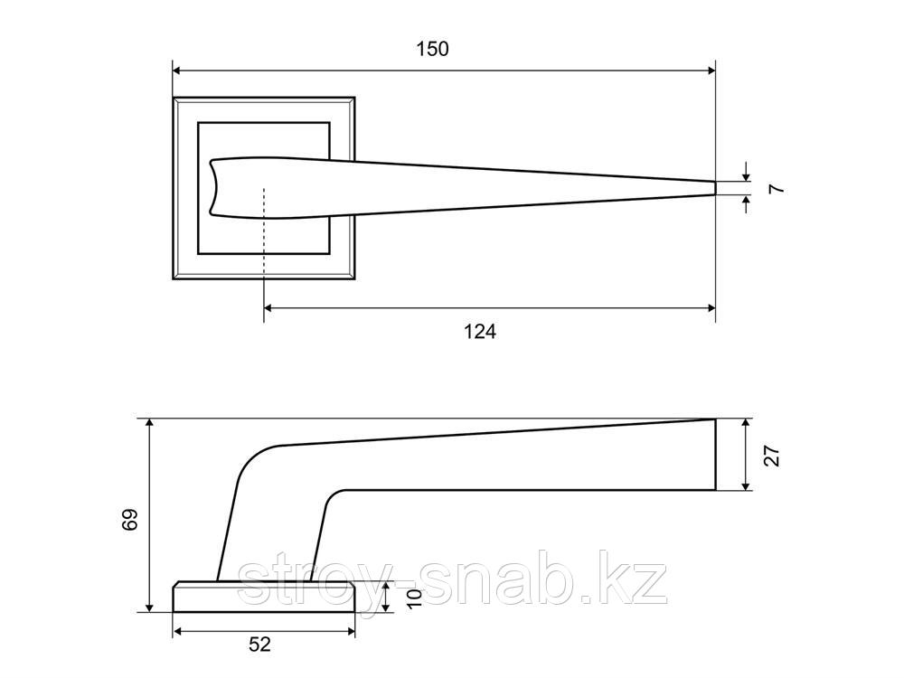 Ручка дверная ФЗ A 210 BN - фото 3 - id-p111247228