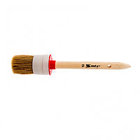 Кисть круглая №12 (45 мм), натуральная щетина, деревянная ручка// MTX