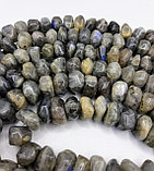 Лабрадор граненый, фриформ 15х10 мм., фото 3