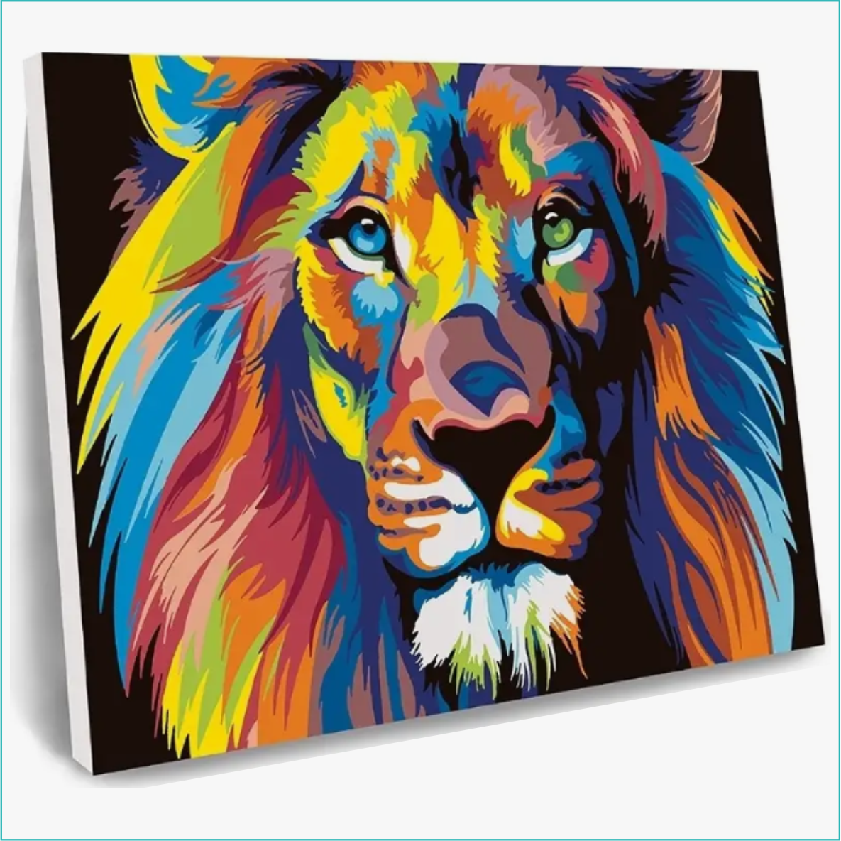 Картина по номерам "Радужный лев" (40х50) - фото 1 - id-p111276594