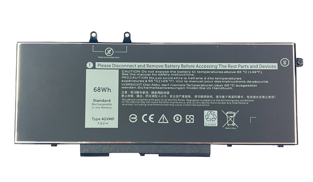 Аккумулятор для ноутбука Dell Latitude 5400 5500 Precision 3540 4GVMP C5GV2 X77XY 7.6V 68Wh