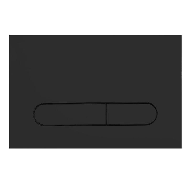 Бачок скрытого монтажа BelBagno CS для напольного унитаза с кнопкой BelBagno PROSPERO, цвет-черный матовый - фото 3 - id-p111244032