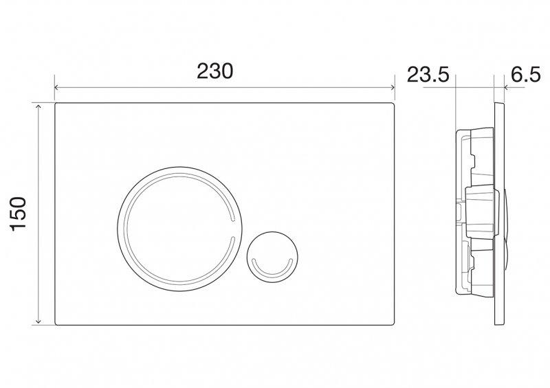 Инсталляция BelBango 120 (1150х500х120мм) с кнопкой BelBagno SFERA, цвет-хром глянцевый - фото 8 - id-p111244042