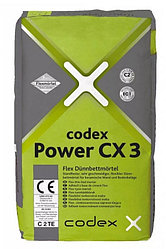 Эластичный тонкослойный клеевой раствор codex Power CX 3