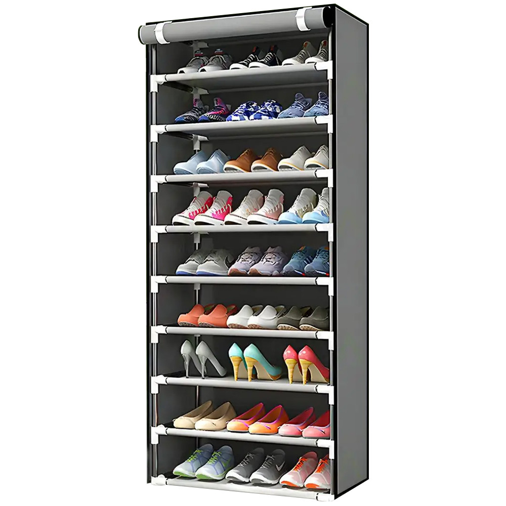 Складной шкаф для обуви тканевый Grey GW - 2591 - фото 1 - id-p111278237