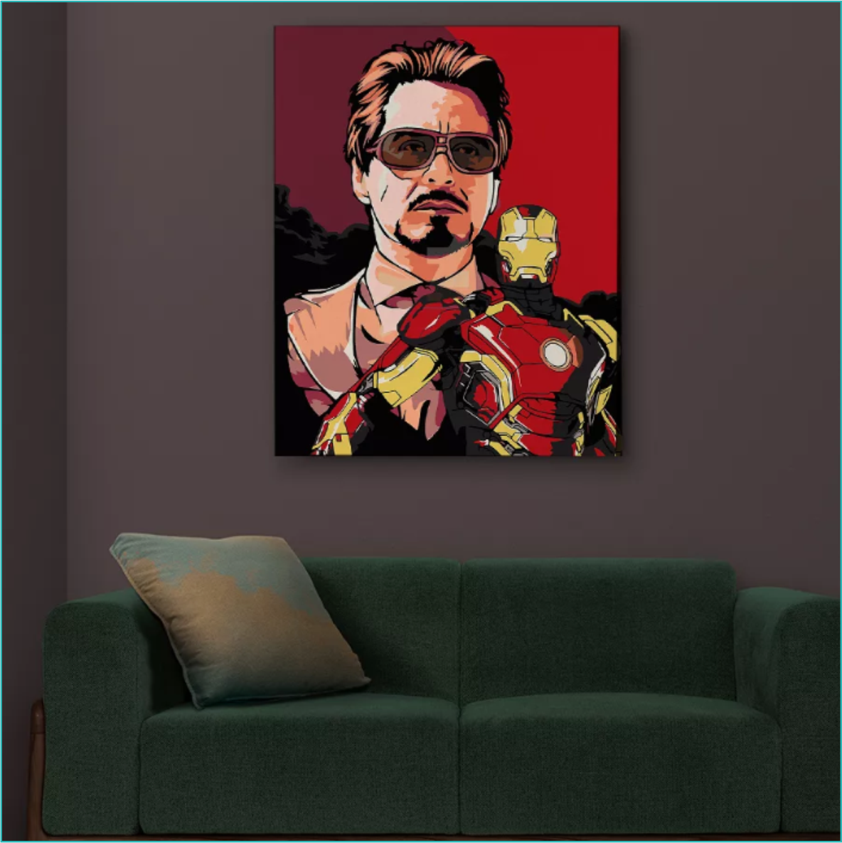 Картина по номерам "Железный человек и костюм Тони Старка" (Marvel) (40х50) - фото 4 - id-p111278241