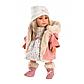 Кукла Елена 35 см, в вязанных сапожках и розовой курточке (LLORENS, Испания), фото 2